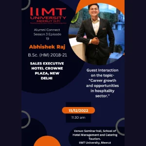 Alumni Connect by Hotel Management Department