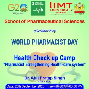 IIMT University Health Check-up Camp: Commemorating World Pharmacist Day 2023
