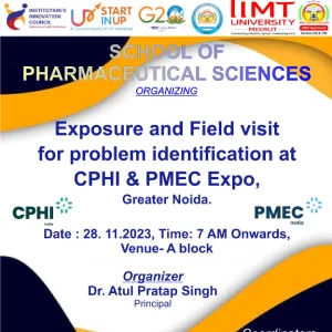 Exploring Pharmaceutical Frontiers: SoPS IIMT University's Insightful Visit to CPHI & PMEC Expo