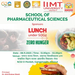 IIMT University: Nourishing Needy Children at Balak Awasiya Vidyalaya Yojna for Zero Hunger SDG