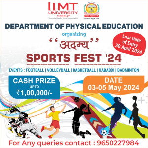Invitation to Sports Fest: Join Us for "अदम्य"