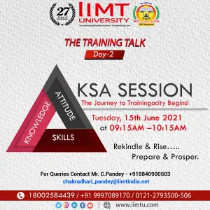 Essential ingredients that determine one's Personality & Professionalism are KSA (Knowledge, Skills and Attitude)
