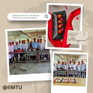 School of Hotel Management Catering & Tourism organized an Indian Sweets - Student Training Programme (30 hours) from 24 April to 12 May 2023.