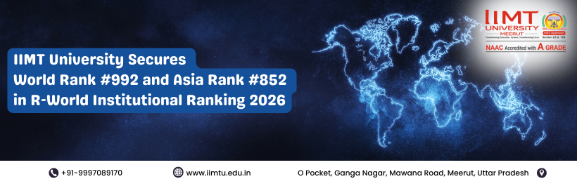 IIMT University Secures World Rank #992 and Asia Rank #852 in R-World Institutional Ranking 2026