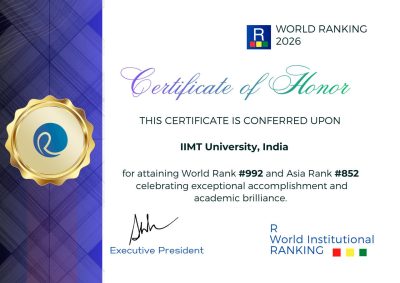 IIMT University Secures World Rank #992 and Asia Rank #852 in World Institutional Ranking 2026