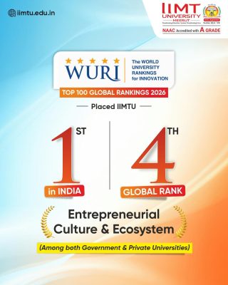 IIMT University Meerut Ranked 4th Globally in WURI 2026 Rankings