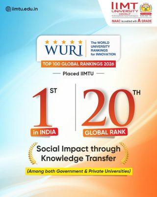 IIMT University WURI 2026 Rankings - - world rank 20