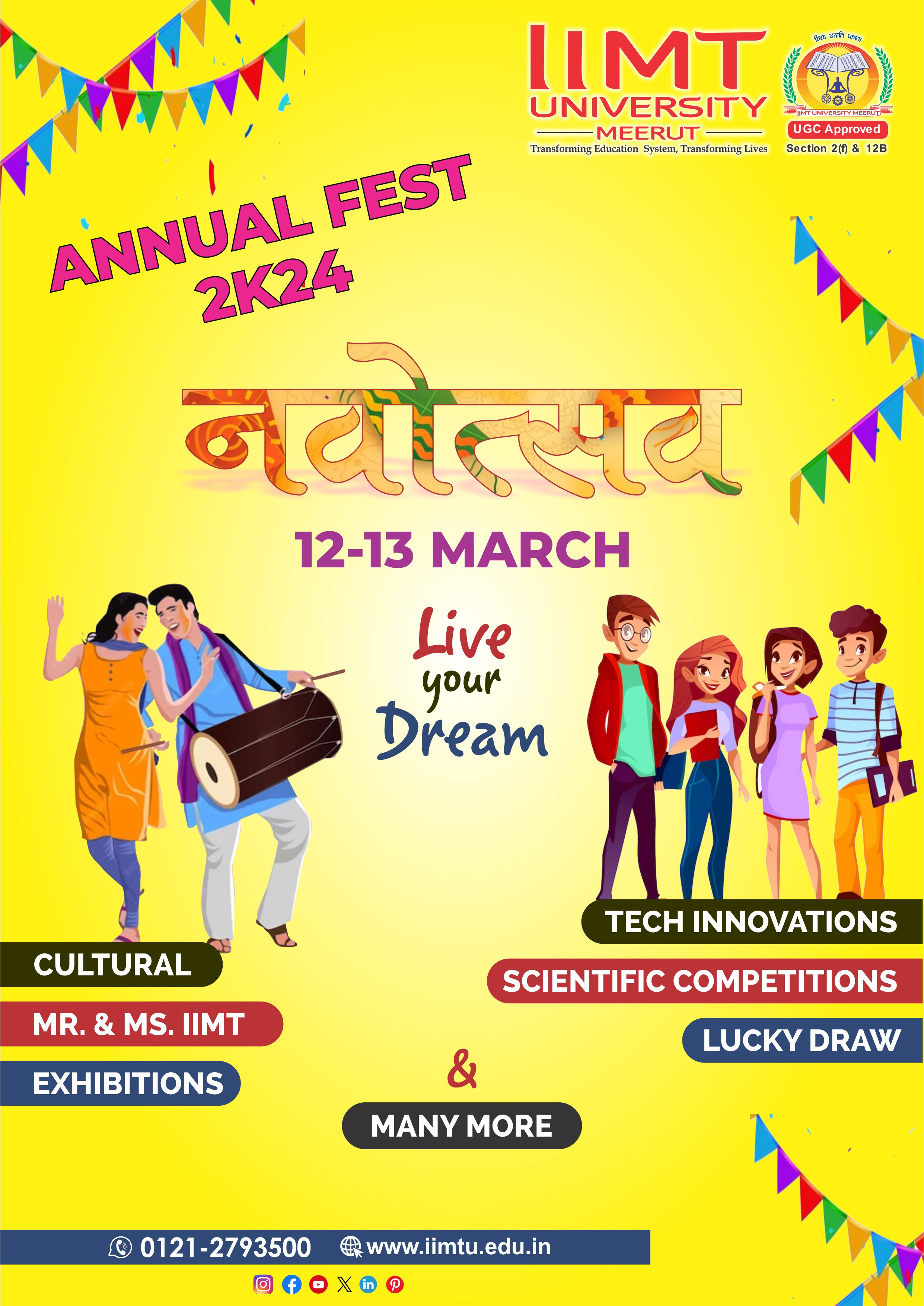 NAVOTSAV 2024: IIMT University's Ultimate Extravaganza of Culture, Innovation, and Competition
