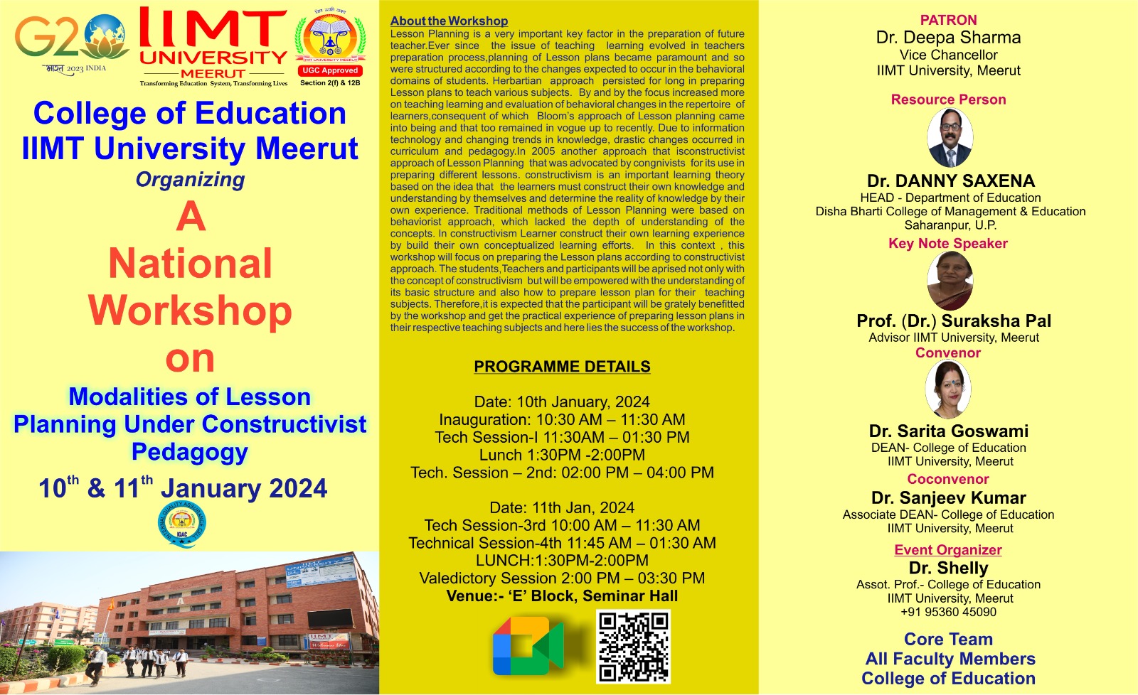 iimt university - national workshop
