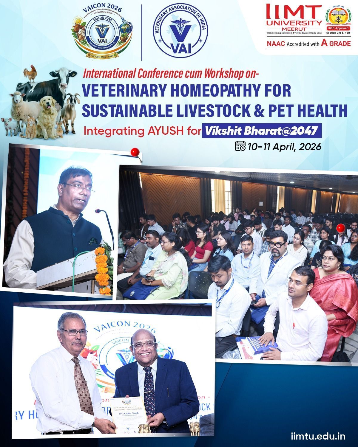 Veterinary professionals attending VAICON 2026 workshop focused on One Health approach and livestock sustainability