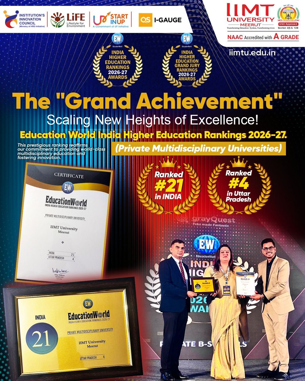 Modern campus of IIMT University showcasing academic excellence, advanced infrastructure, and student-focused learning environment