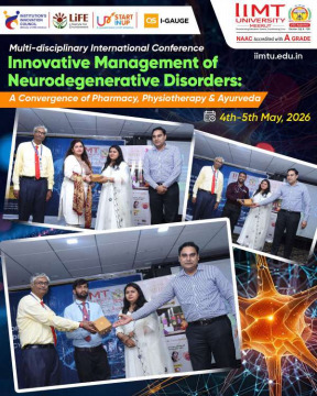Healthcare professionals and researchers attending an innovation-focused conference on holistic neurological patient care at IIMT University