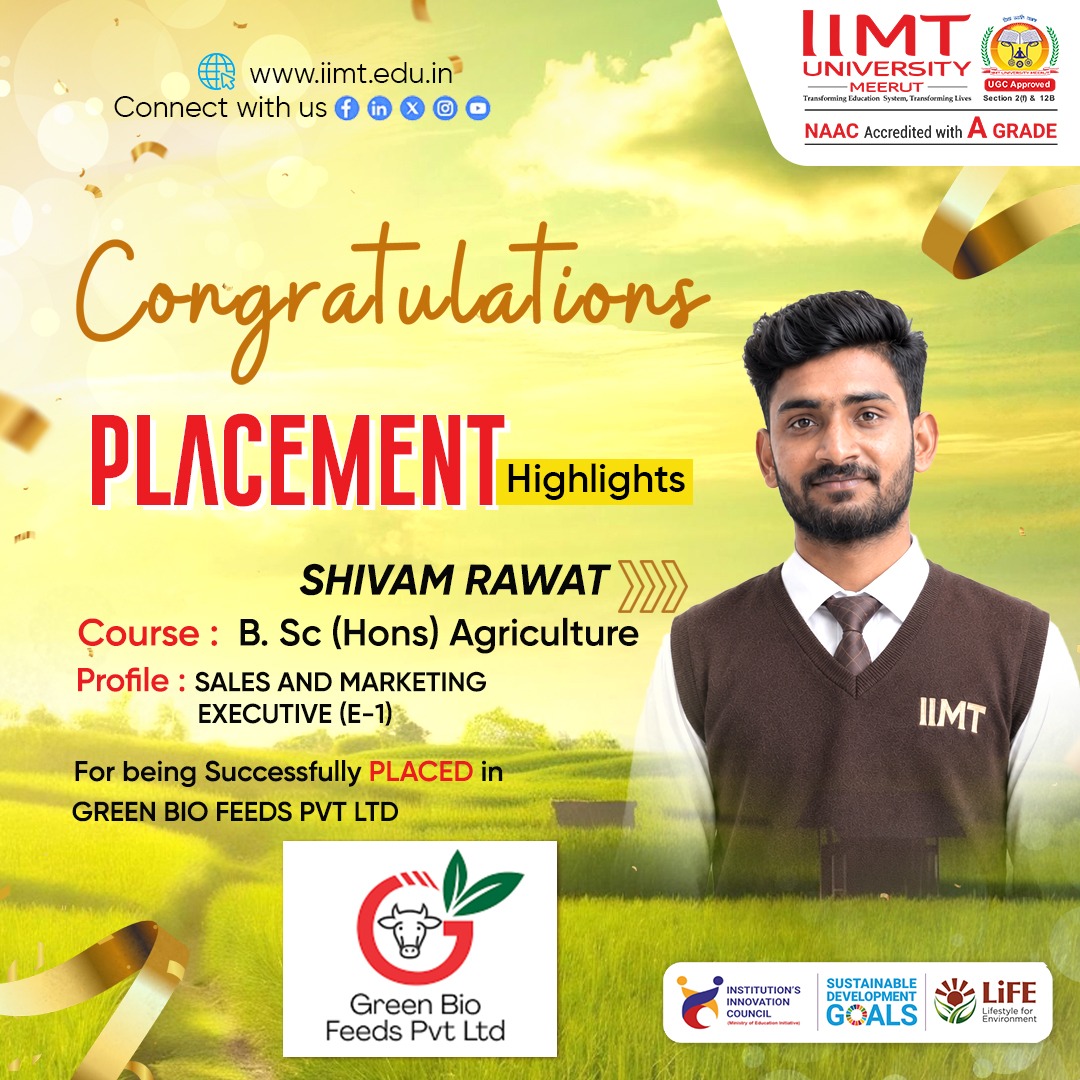 IIMT University students successfully placed in multiple companies during campus placement, showcasing diverse career opportunities and strong industry connections.