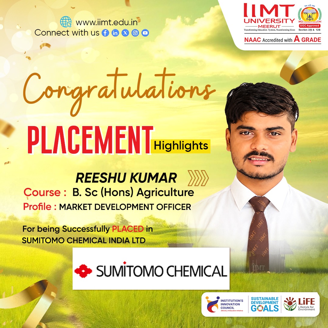 IIMT University students successfully placed in multiple companies during campus placement, showcasing diverse career opportunities and strong industry connections.
