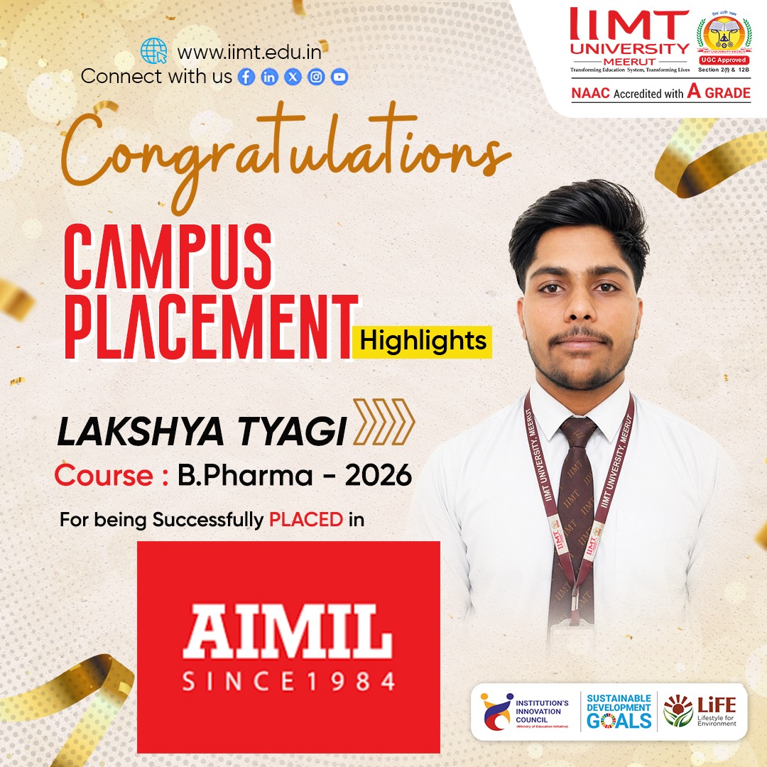 IIMT University students successfully placed in multiple companies during campus placement, showcasing diverse career opportunities and strong industry connections.