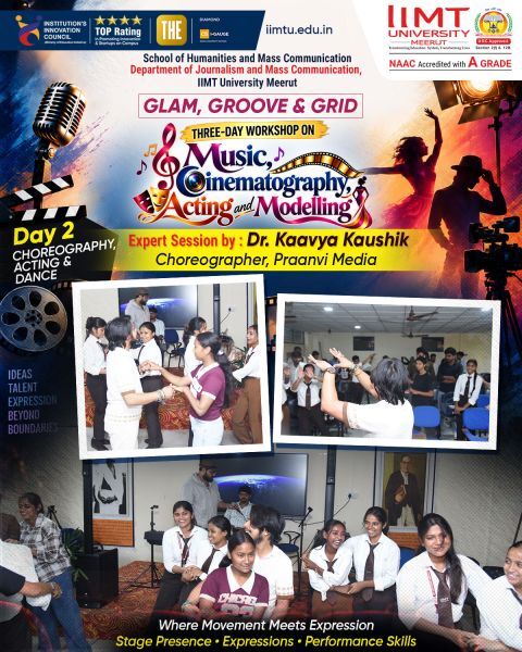 Exclusive interview with Dr. Kaavya Kaushik, Choreographer at Praanvi Media, for Behind the Moves at IIMT University.